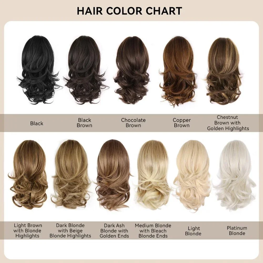 14 Inch Curly Synthetic Ponytail Extension Clip-in Wavy Hair for Women